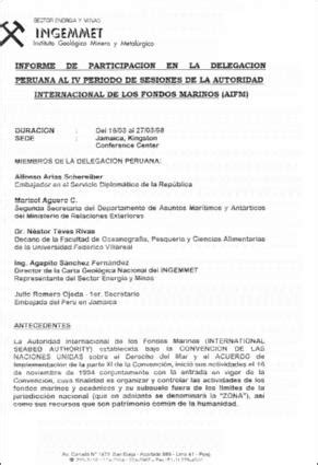 Repositorio Institucional Ingemmet Informe De Participaci N En La