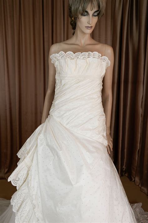 Anni 90 Vintage Wedding Dress Elegante Avorio Abito Da Sposa Dalla