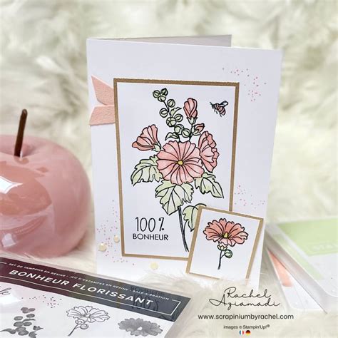 Carte Bonheur Florissant Stampin Up 3 Scrapinium By Rachel