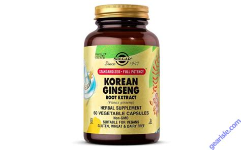 Solgar Korean Ginseng Root Extract 60 Vegan Pills