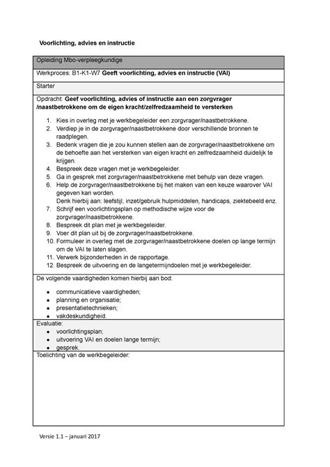 Voorlichting Advies En Instructie Kies In Overleg Met Je