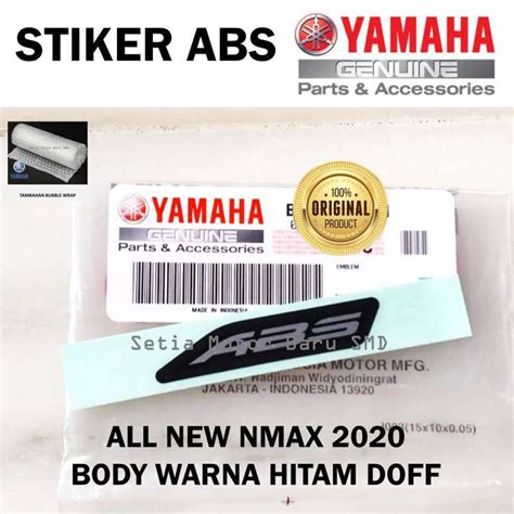 Jual Stiker Abs All New Nmax N Max Body Warna Hitam Doff Asli