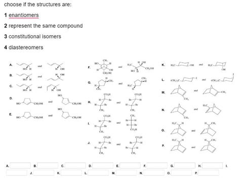 Answered Choose If The Structures Are 1 Bartleby