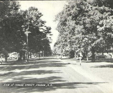 CANAAN New Hampshire View of Canaan Street Vintage Postcard Black and ...