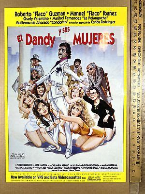 El Dandy Y Sus Mujeres Roberto Guzman Original Vintage One Sheet