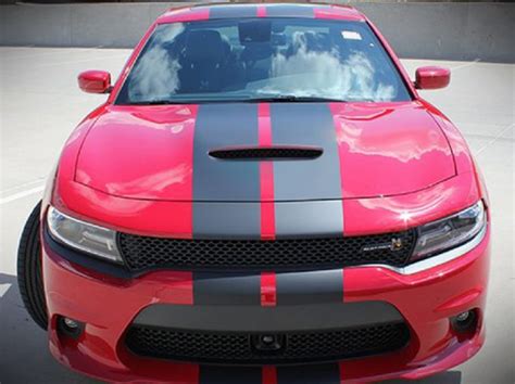 1x Full Stripe Kit Decal Sticker Graphic Compatible With Dodge Charger