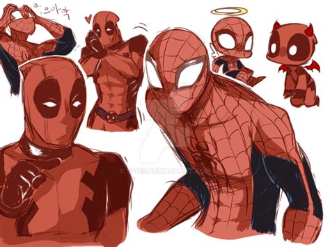 Deadpool and Spidey by sp415 on DeviantArt