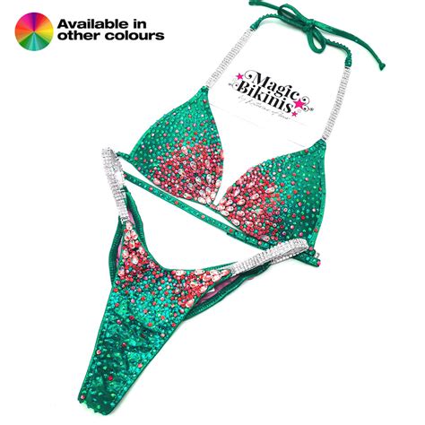 Quick Ship Bikini No Npc Pro Suit With Teardrops Magic Bikinis Custom Competition Suits