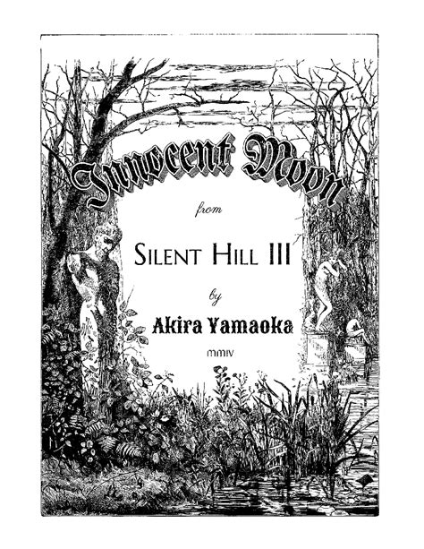 Innocent Moon Akira Yamaoka Sheet Music For Piano Solo Easy