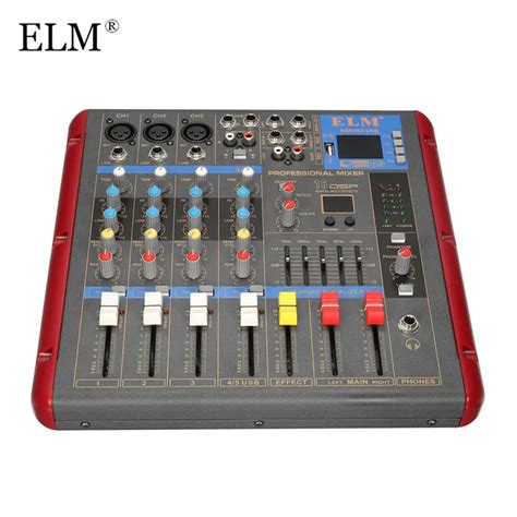 Aliexpress.com : Buy ELM Audio Mixer Amplifier Professional Bluetooth 4 Channel Karaoke Stage ...