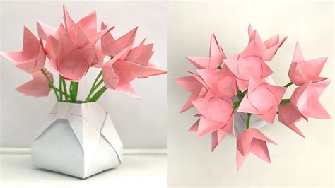 Origami Flower Bouquet Vase