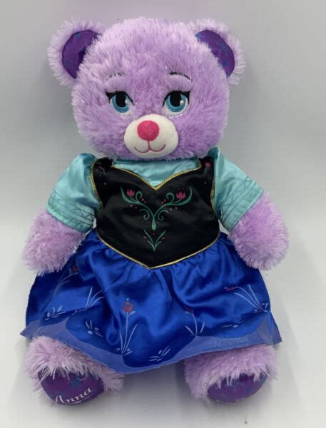 Build A Bear Disney Frozen Anna Plush Bear Glitter With Outfit Kenkyou Jp