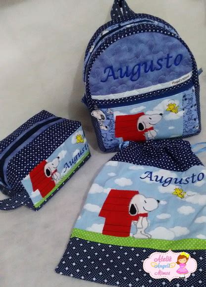 kit escolar creche Snoopy no Elo7 Ateliê Angels Mimos BD982F