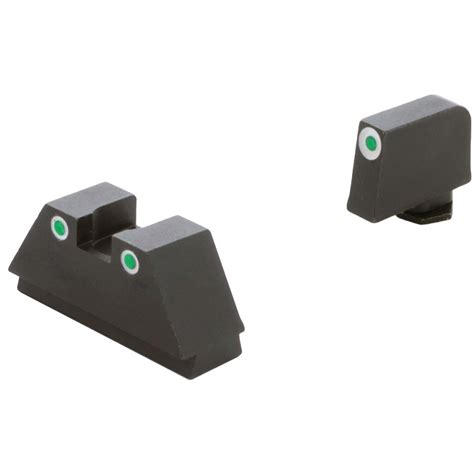 Ameriglo Optic Compatible Tall Xl Frontrear Tritium Sight Set For