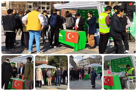 HÜDA PAR Kayseri İl Başkanlığı tanıtım standı çalışması düzenledi