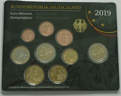 Deutschland Brd Germany Euro G Euro Kursm Nzensatz