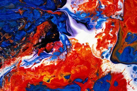 Abstract Fluid Art Painting Background Acrylic Pour Marble Texture