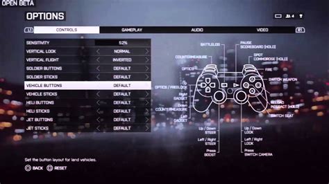 Battlefield Open Beta Menu Ps Friends List Options Controls Etc