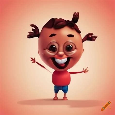 Cartoon Characters Representing Happiness