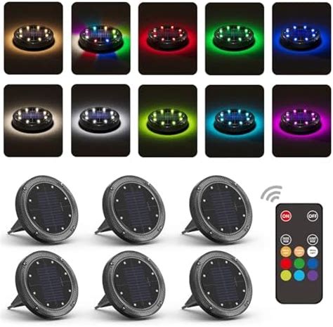 Intelamp Colorful Solar Lights Outdoor Color Changing Solar Lights