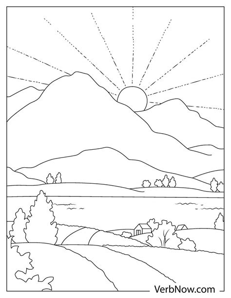 Free Sunset Coloring Pages For Download Printable Pdf