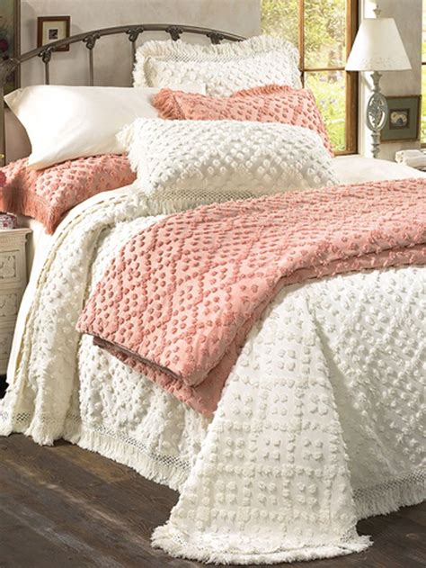 Savannah Chenille Bedspread And Shams Linensource Chic Bedroom Home Bedroom Guest Bedroom