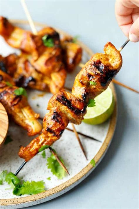 Chicken Satay Skewers - Cooking LSL