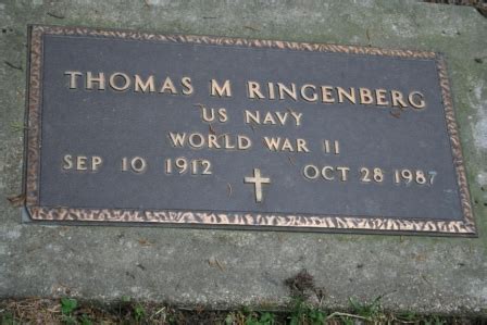 Thomas Marland Ringenberg 1912 1987 Find A Grave Memorial