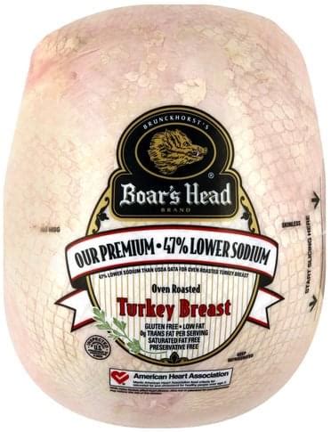 Boars Head Oven Roasted Turkey Breast Ea Nutrition Information Innit