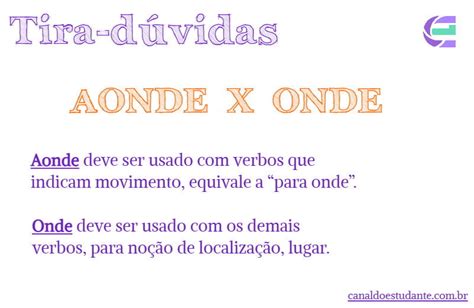 Aonde e Onde Entenda a Diferença E Use Corretamente