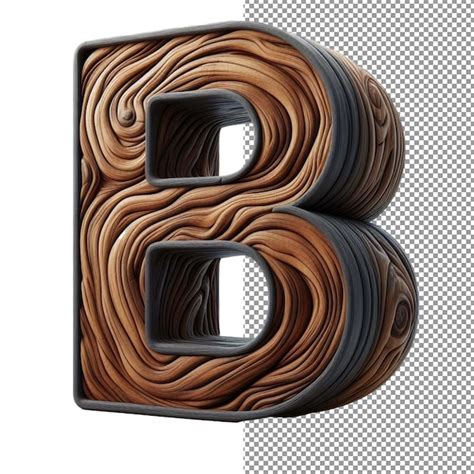 Premium Psd Timber Typography 3d Letters With A Warm Wood Finish In