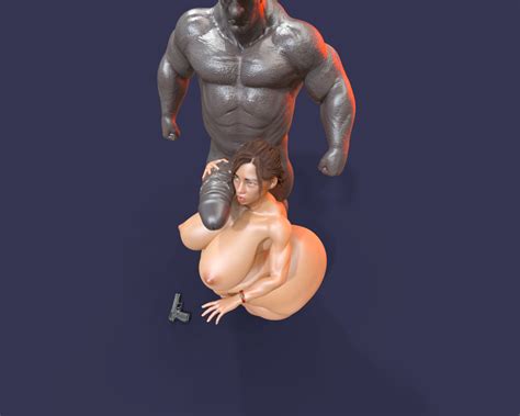 Rule 34 1girls 1monster 3d Claire Redfield Female Huge Ass Huge Breasts Huge Cock Hyper3d