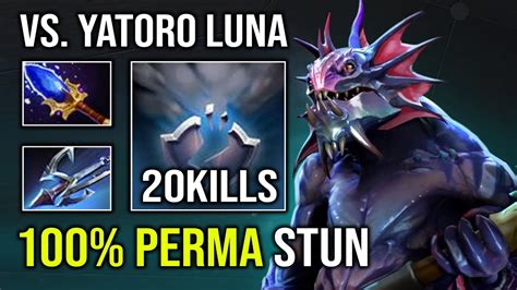 How To Offlane Against Yatoro Luna With Perma Bash Slardar Brutal Hit