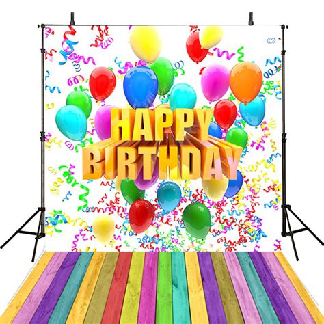 Photo Booth Backdrop Birthday Party Happy Birthday Balloons Photo