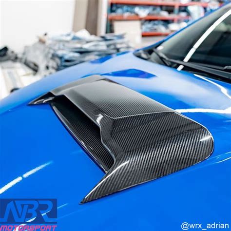 Subaru 2022 Wrx Carbon Fiber Hood Scoop Cover Add On Nbr Motorsport