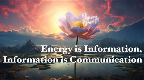 Energy Is Information Information Is Communication A Panexperiential