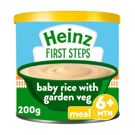 Heinz Dinner Baby Rice With Garden Veg 6m 200g Erangelk