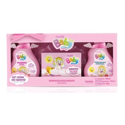 Kit Muriel Hora Do Banho Menina Shampo Condicionador Sabonete Shopee