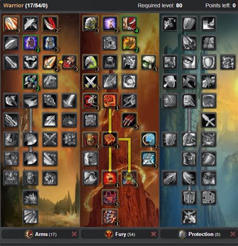 Best Warrior Fury Pve Dps Talent Tree Wotlk 335 Guidewow Best