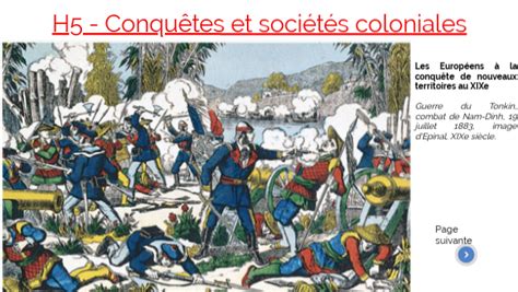 H5 Conquêtes et sociétés coloniales