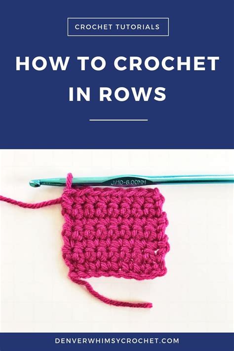 How To Crochet In Rows Crochet Tutorial Simply Crochet Single Crochet