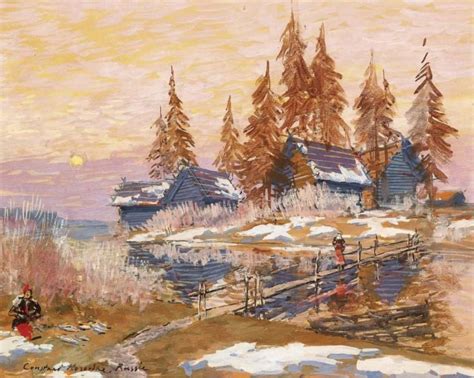 Late Winter Painting Constantin Korovin Oil Paintings