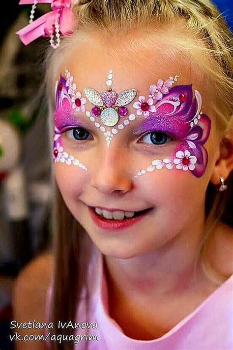 One Stroke Flowers Mask Face Painting Unicorn Face Painting Tips