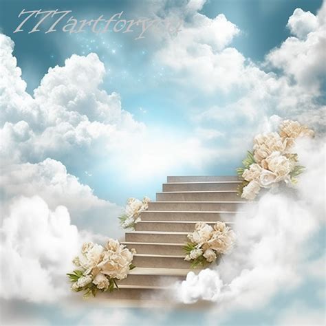 In Loving Memory Png Memorial Background Template Stairs To Etsy