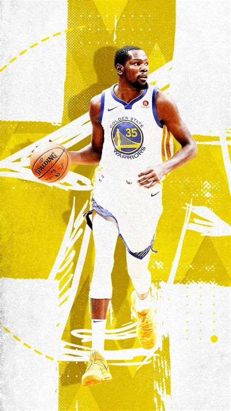 Download Yellow Kevin Durant Cool Wallpaper