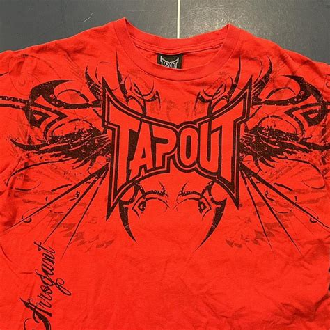 Rare Mma Tapout T Shirt Insane Design Length Depop