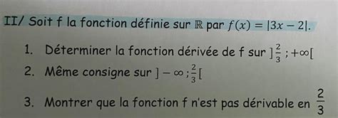 Bonjour je suis en terminale et nous sommes entrain de réviser les