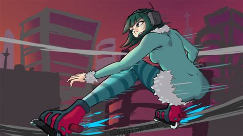 Jet Set Radio Mew On Rails By Kabelandsalat On Deviantart