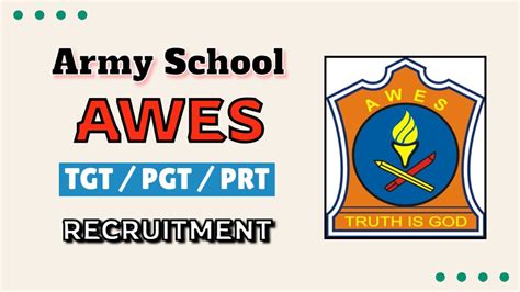 Army School AWES TGT PGT PRT Recruitment 2024 Apply Online