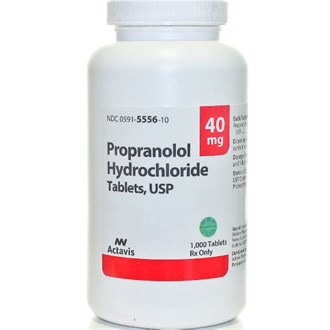 PROPRANOLOL HCL 40MG RX Products